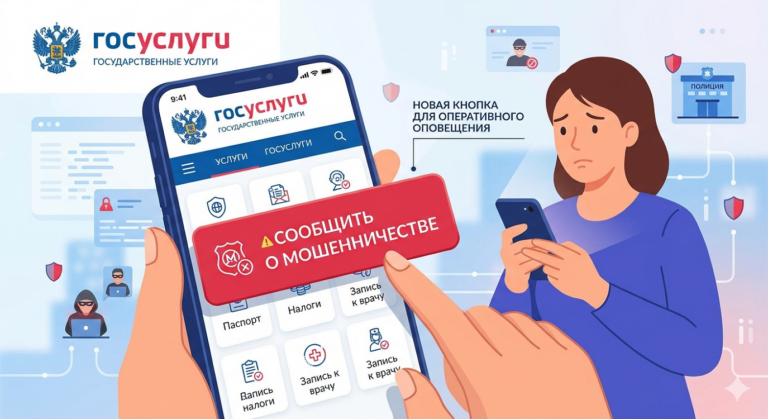 Изображение к материалу: Защита от мошенников в сети: новые сервисы на Госуслугах